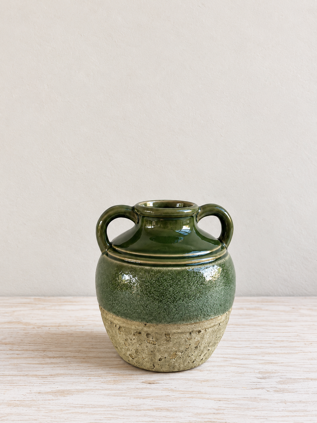 Jarrón Ceramica Verde