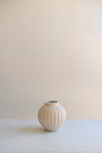 Jarrón Cerámica Ovalado Flores Las Varas